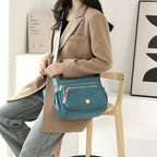 Multi-Pocket Nylon Crossbody