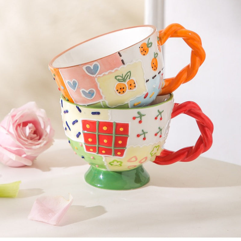 Hand Painted Ceramic Coffee Mug