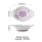 Floral Ceramic Baking Plate - Modomu