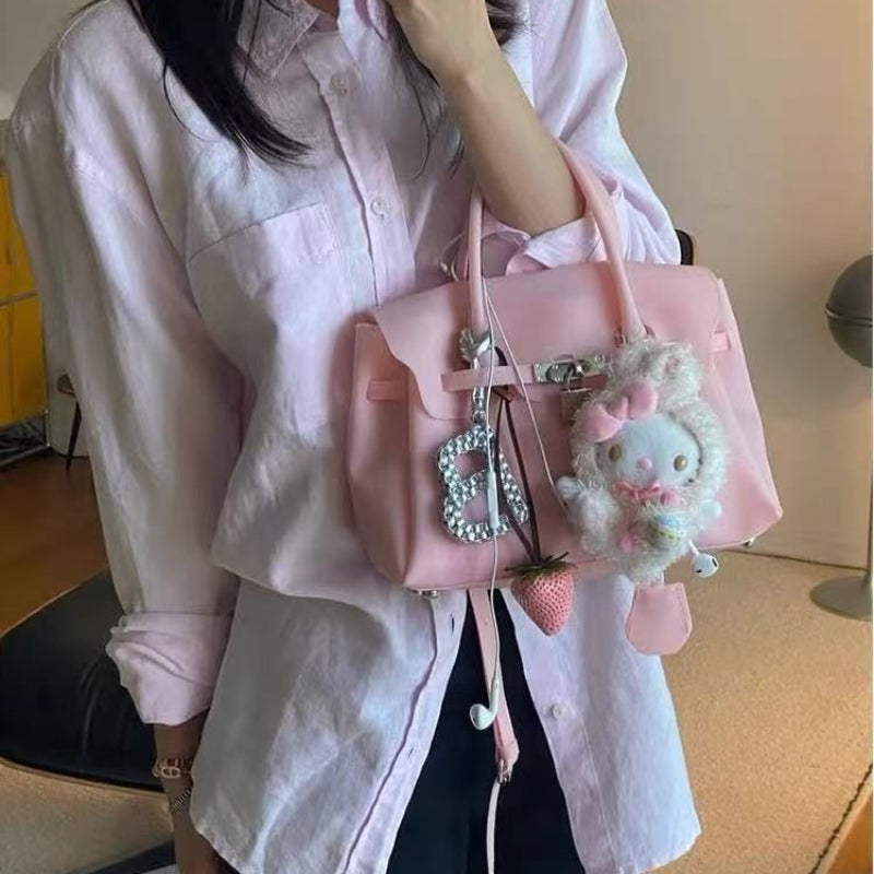 Transparent Jelly Lock Shoulder Bag