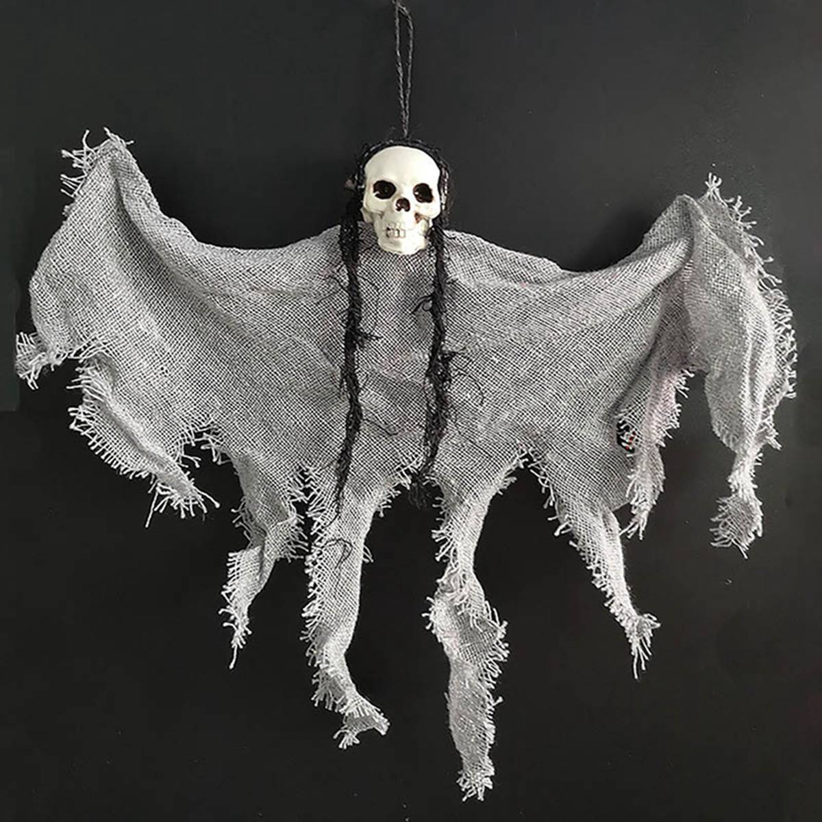 Hanging Skull Ghost Decoration