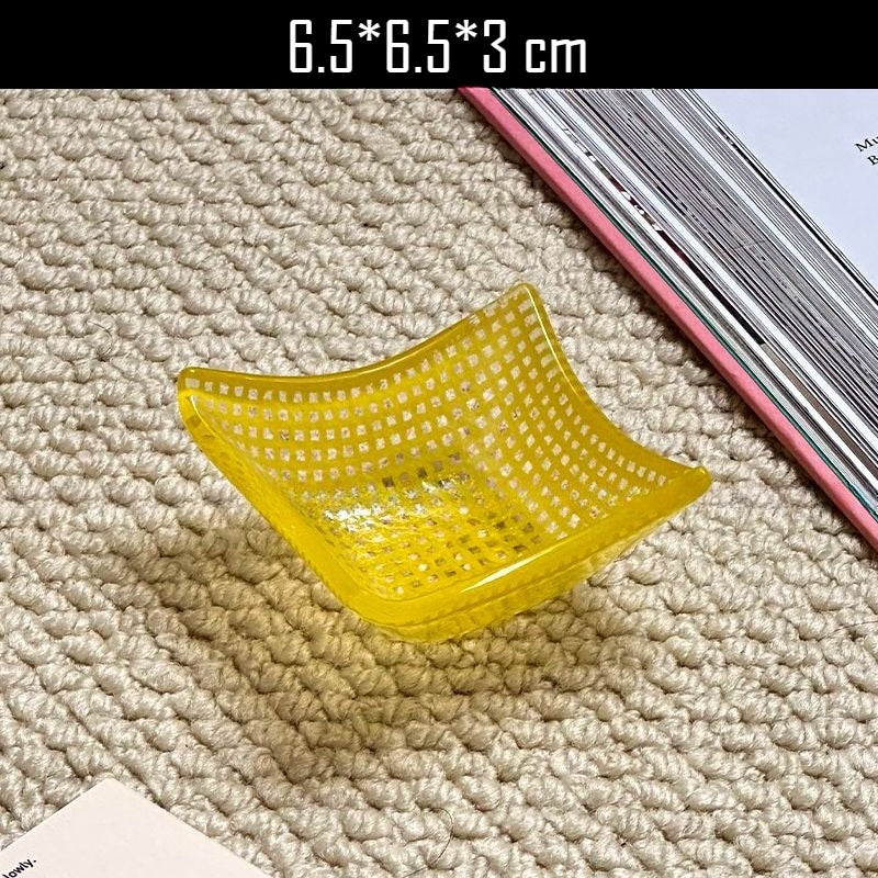 Textured Square Dipping Dish