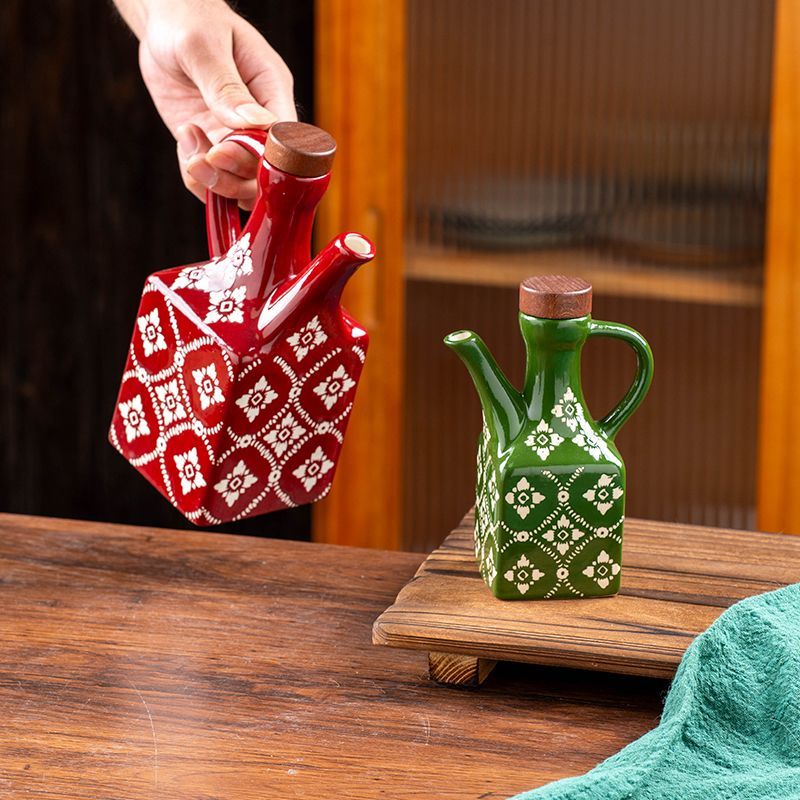 Tile Pattern Oil Cruet