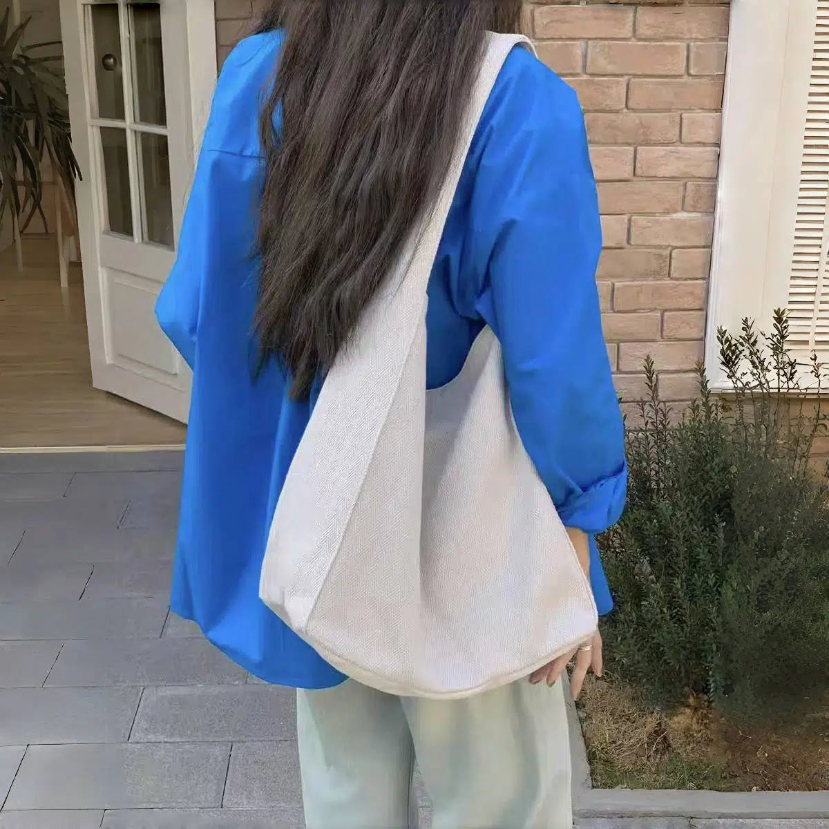 Canvas commuter tote with pockets - Modomu