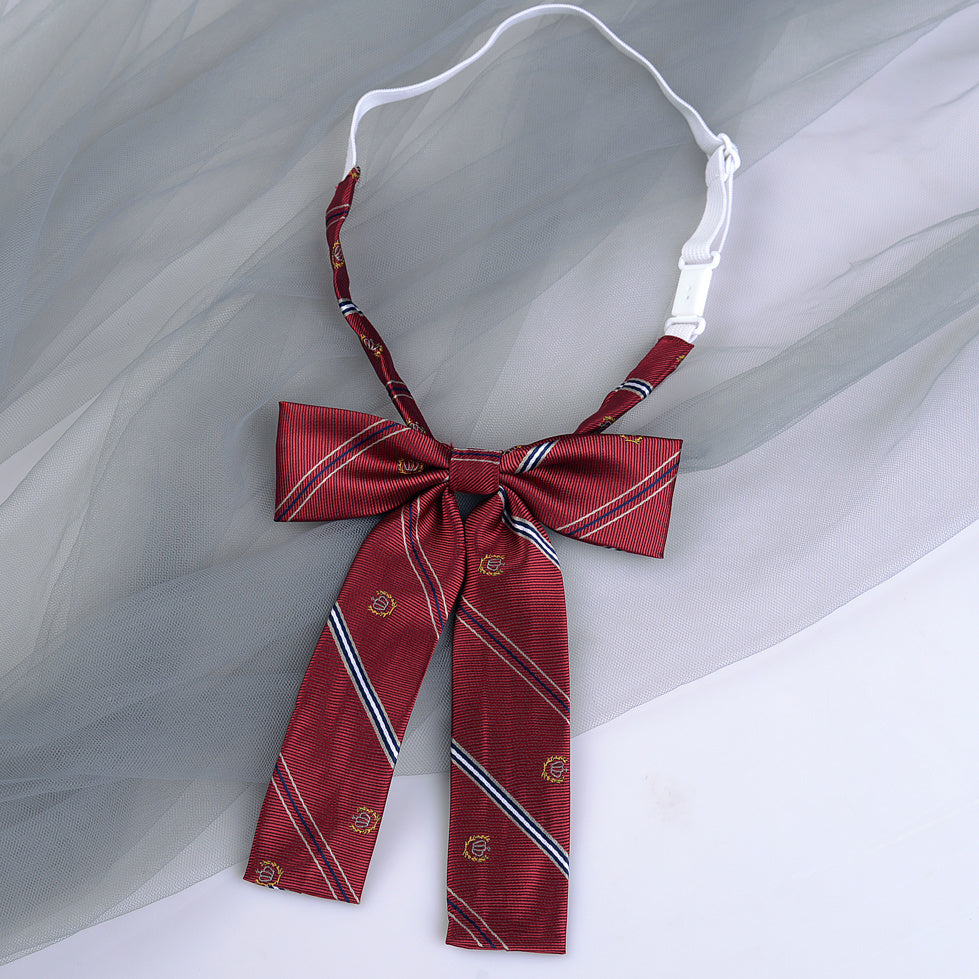 Striped School Uniform Bow Tie - Modomu