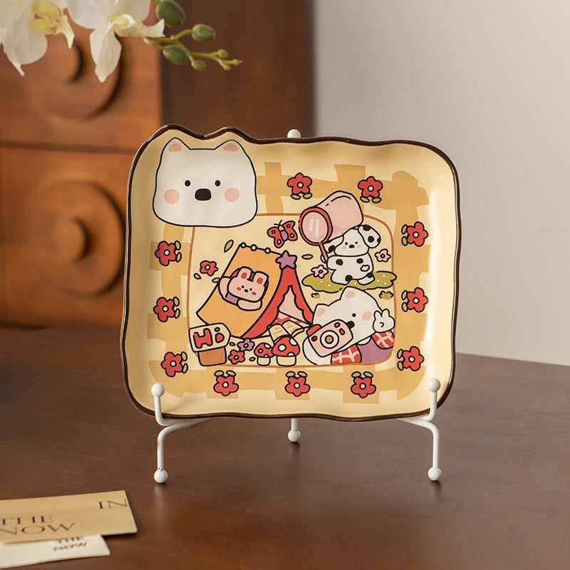 Cartoon Ceramic Breakfast Plate - Modomu