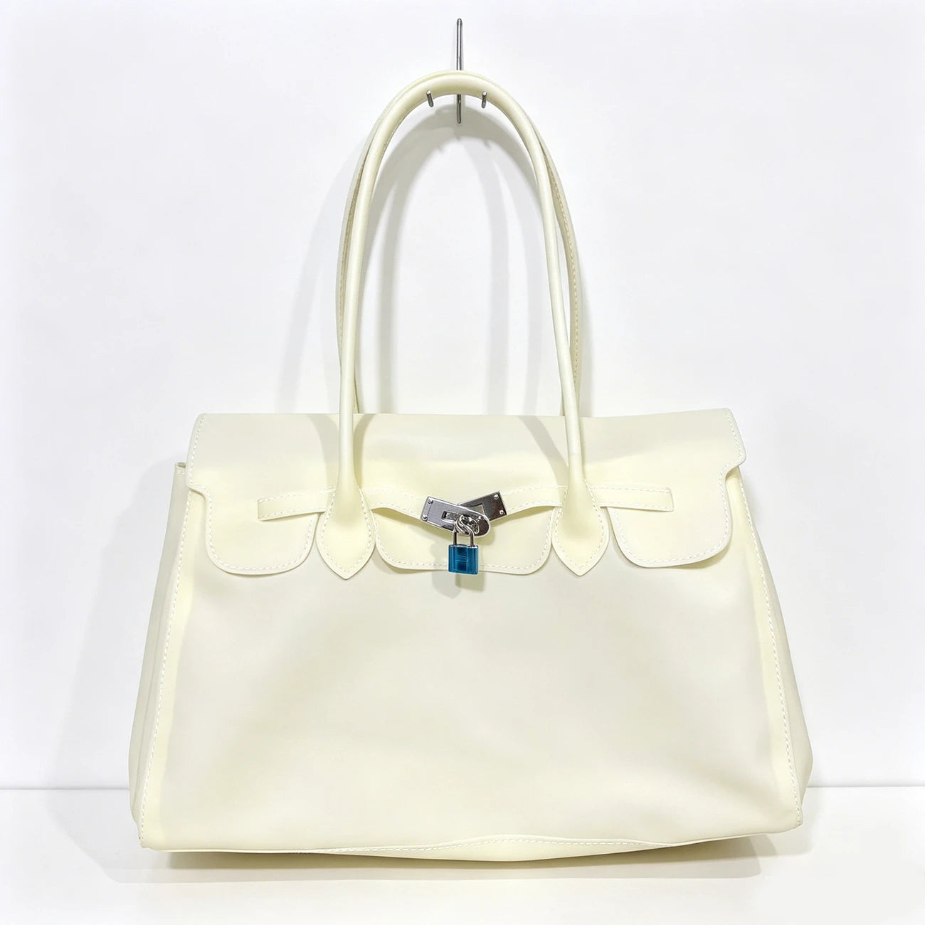 Oversized Jelly Padlock Tote