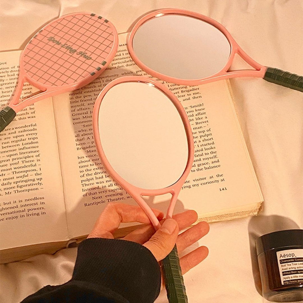 Tennis Racket Portable Makeup Mirror