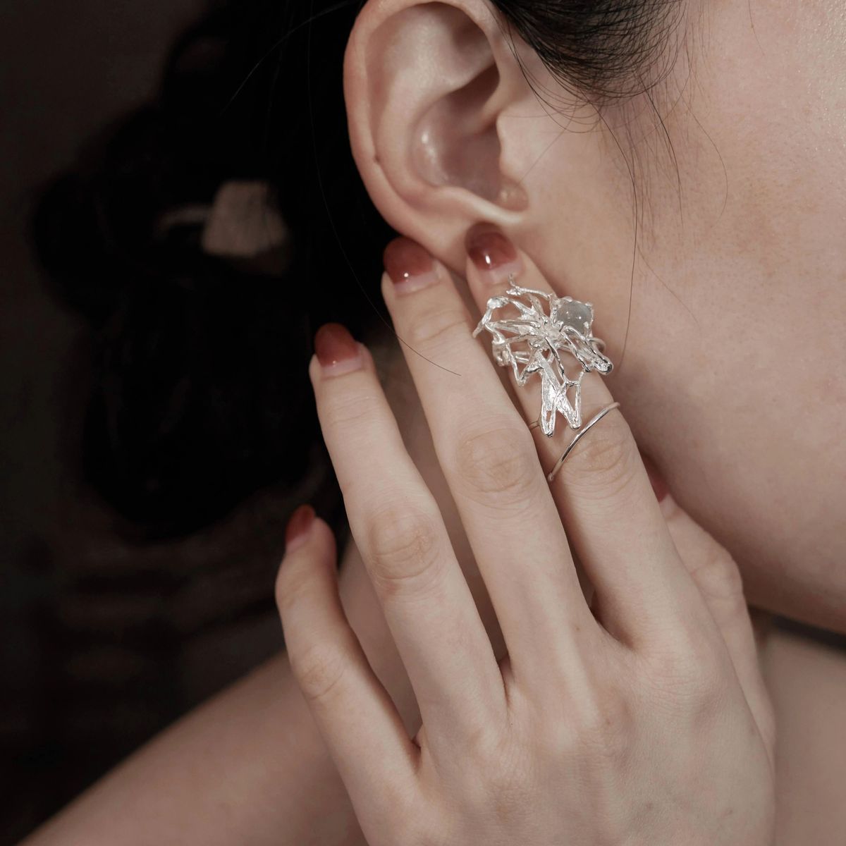 Spider Web Armour Ring