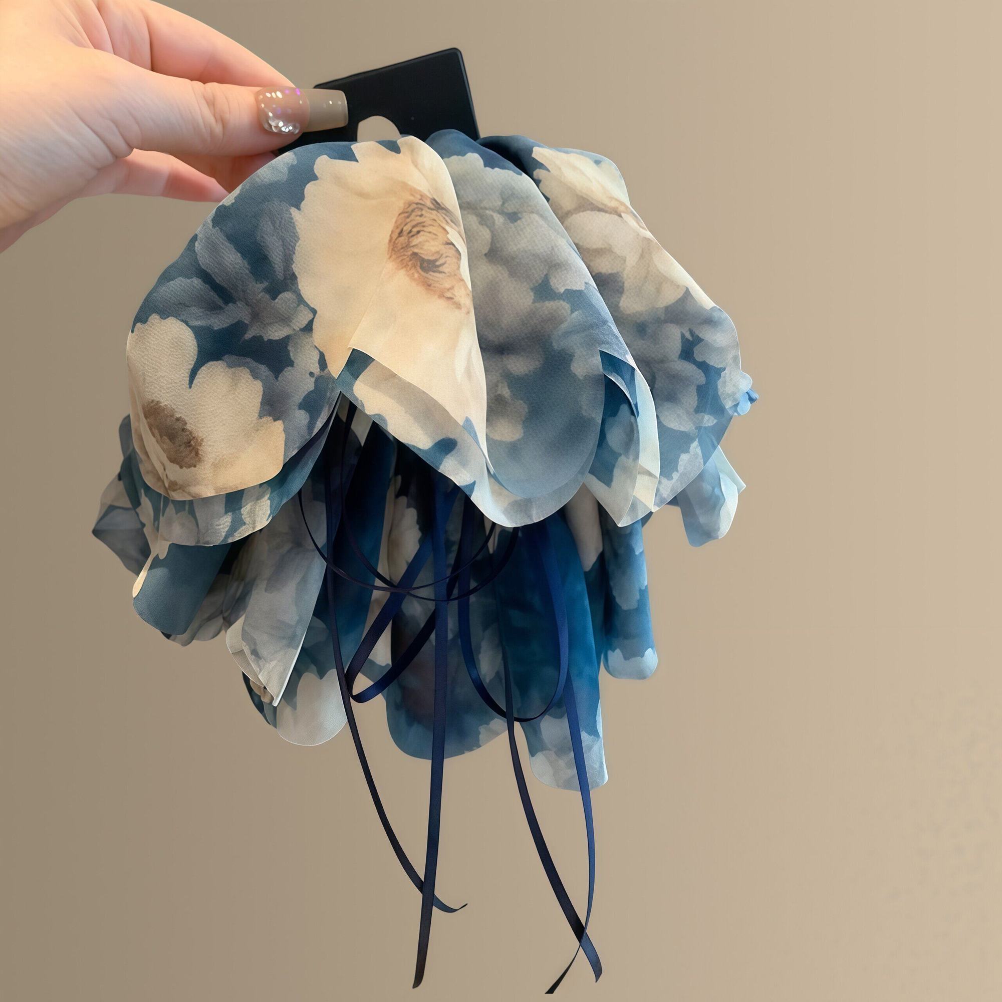 Floral Petal Ponytail Clip