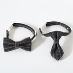 British Style Pet Bow Collar