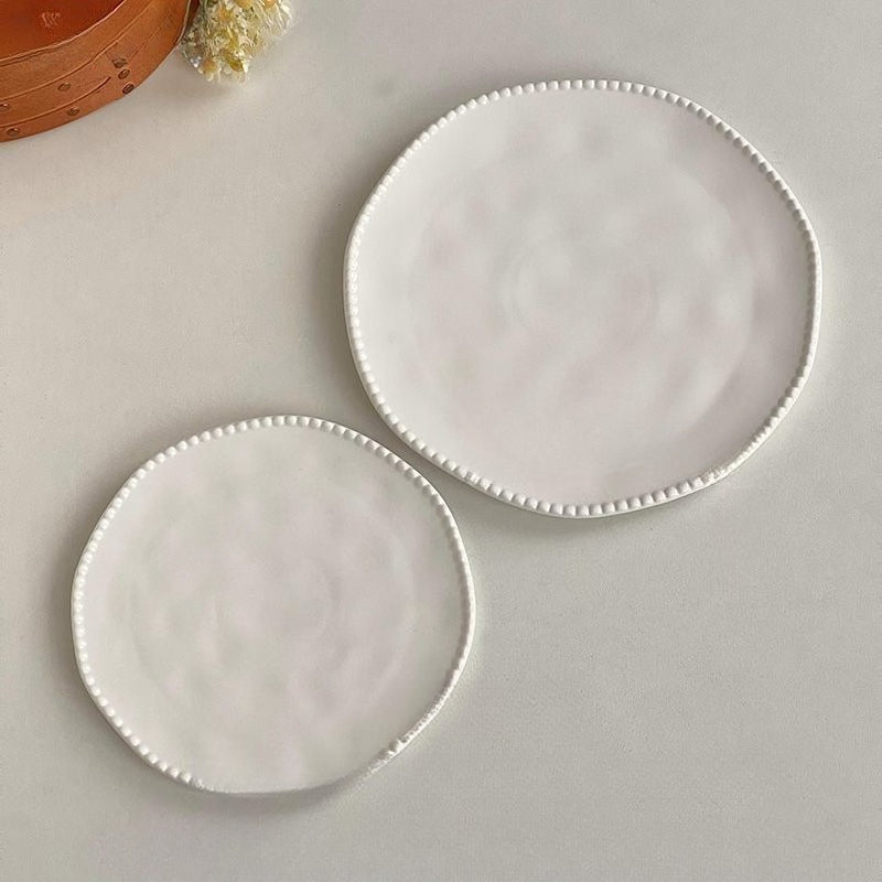 Beaded Edge Ceramic Dinner Plate - Modomu