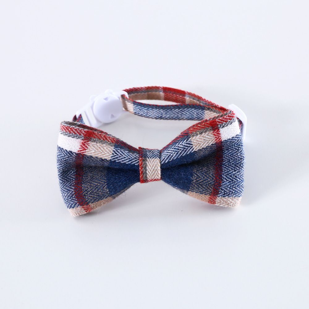 British Style Pet Bow Collar