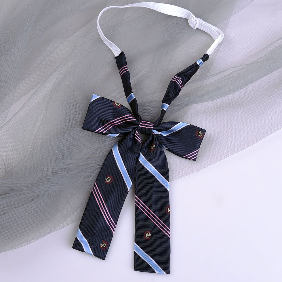 Striped School Uniform Bow Tie - Modomu