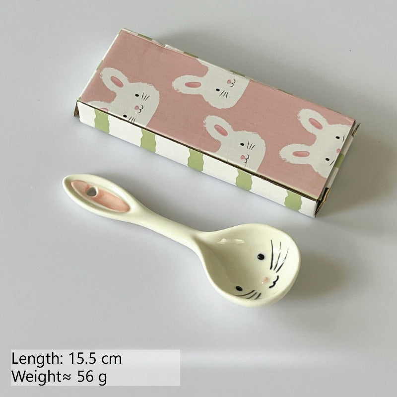 Cute Rabbit Ceramic Rice Bowl - Modomu