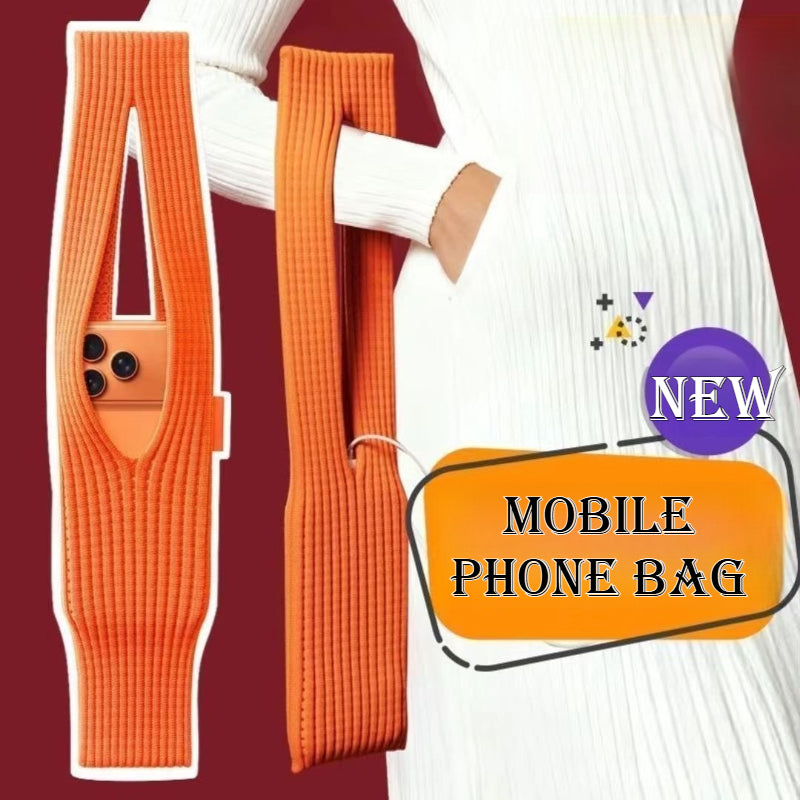 Knit Phone Bag With Strap