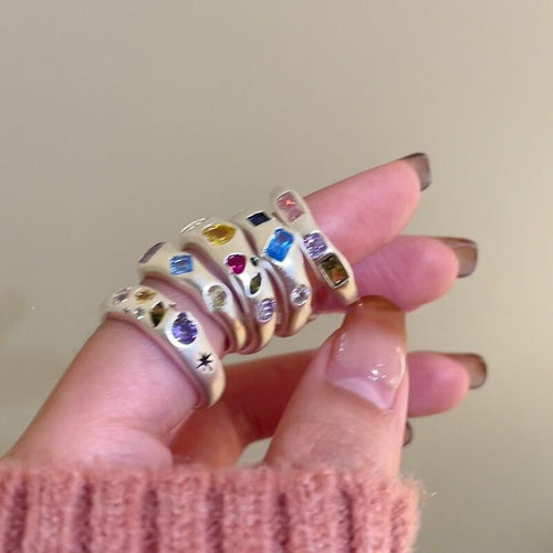 Adjustable Zircon Heart Ring - Modomu