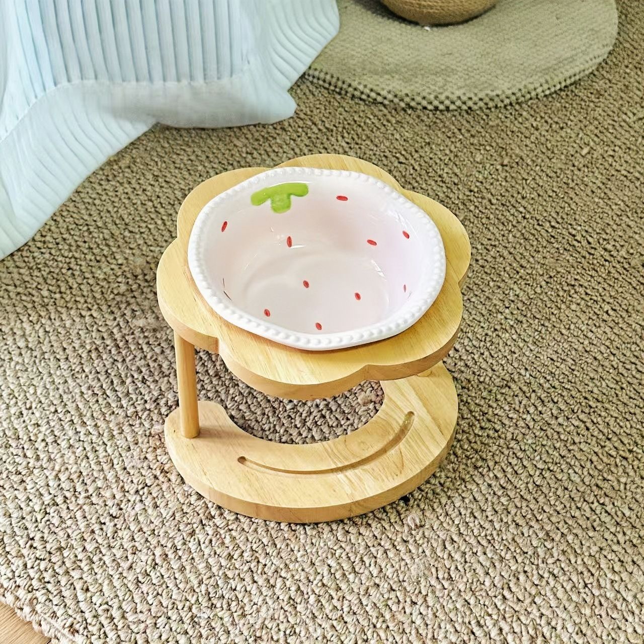 Ceramic Cat Bowl Elevated Stand