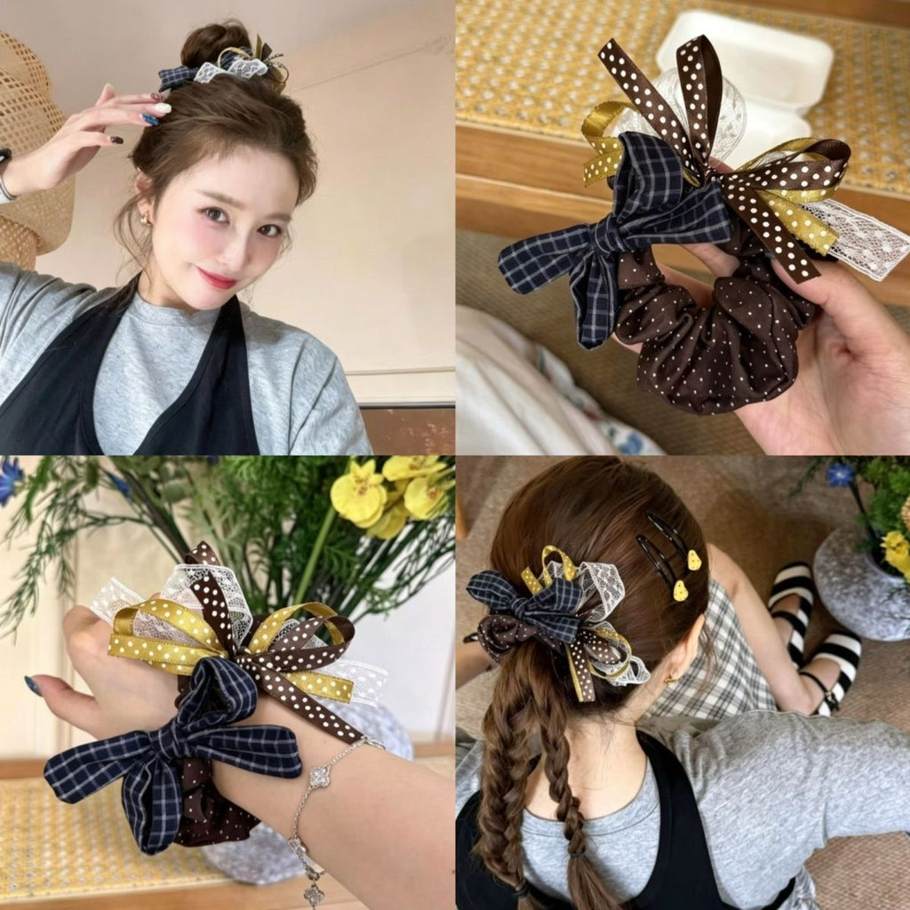 Layered Bow Scrunchie
