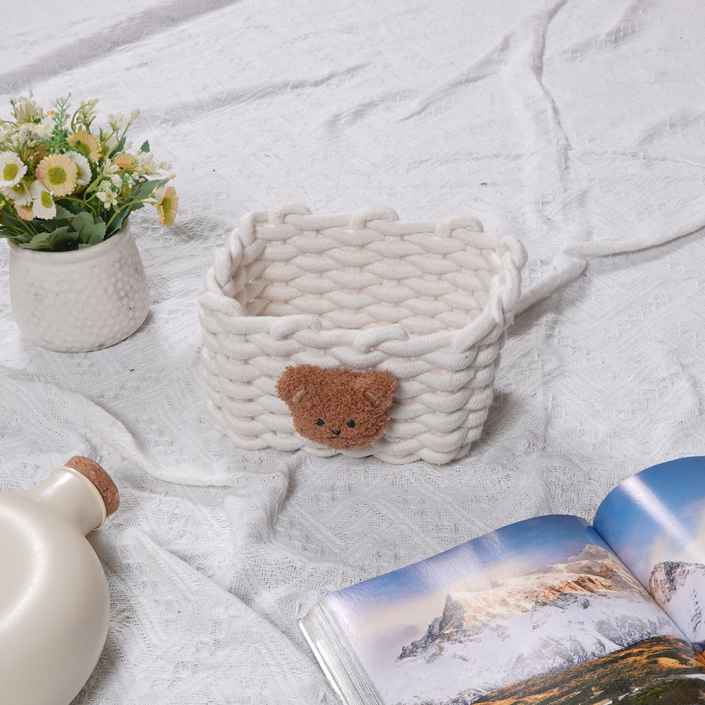 Bear Cotton Rope Storage Basket - Modomu