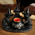 Witch Cat Cauldron Holder