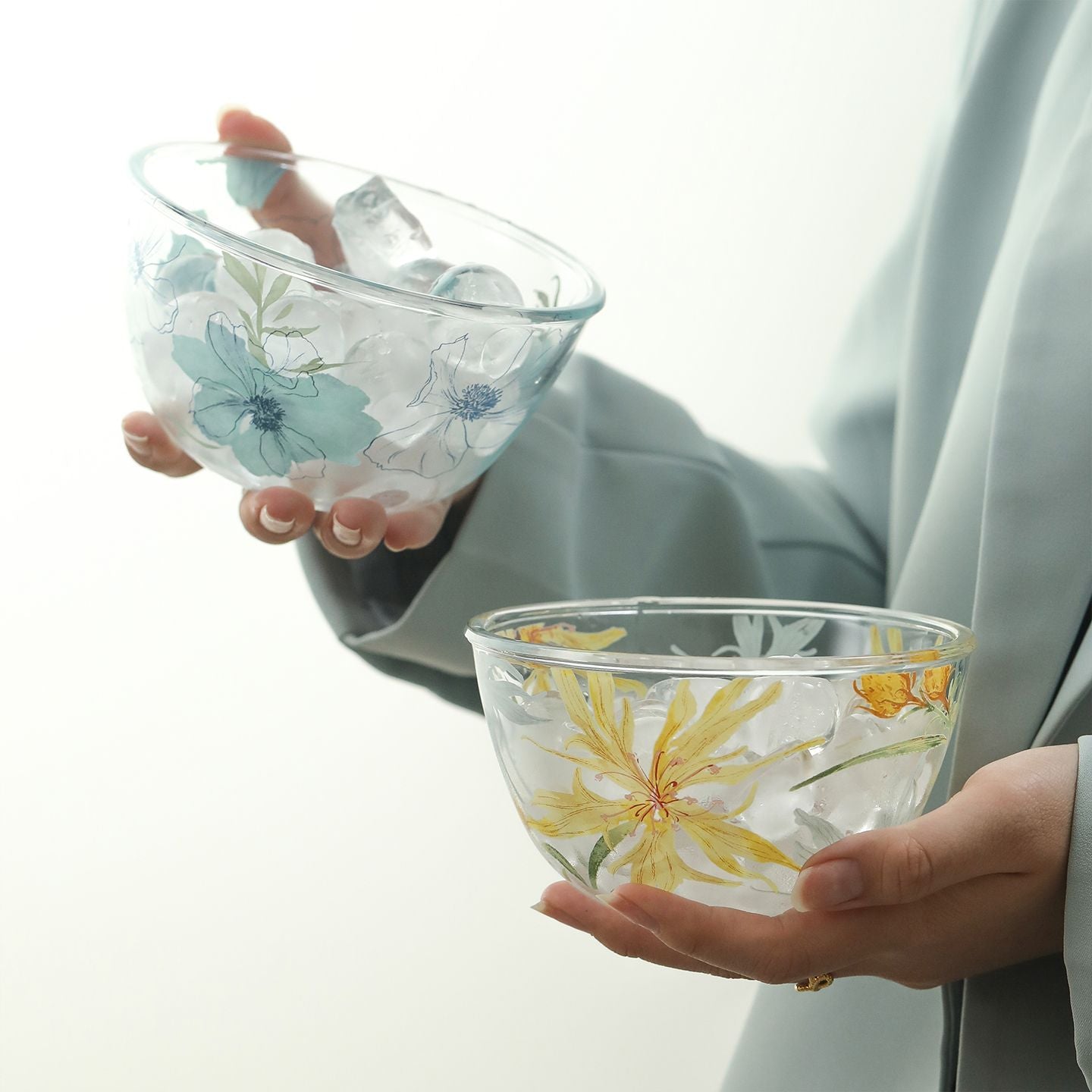 Botanical Print Salad Bowl