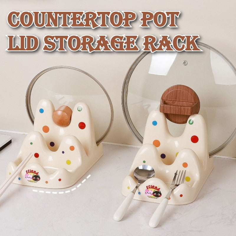 Polka Dot Pot Lid Rack