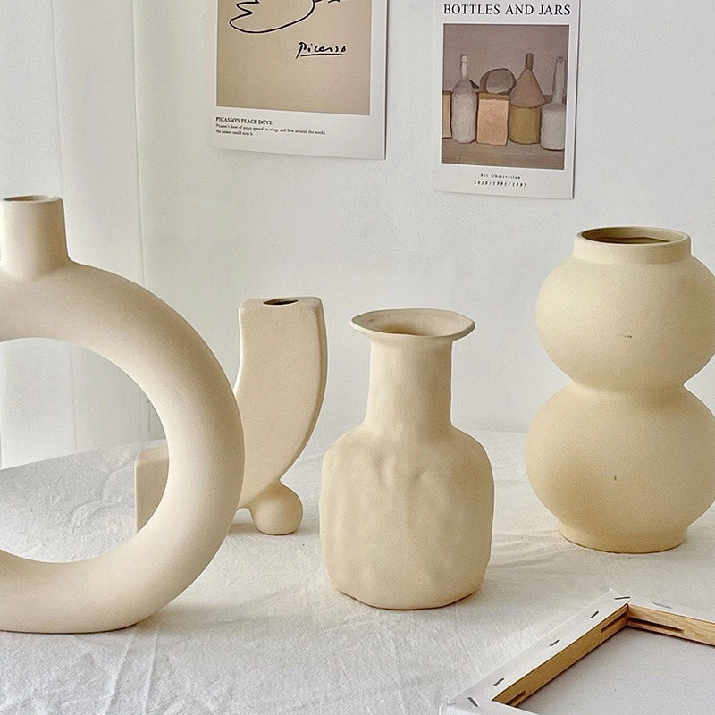 Retro Nordic Ceramic Art Vase