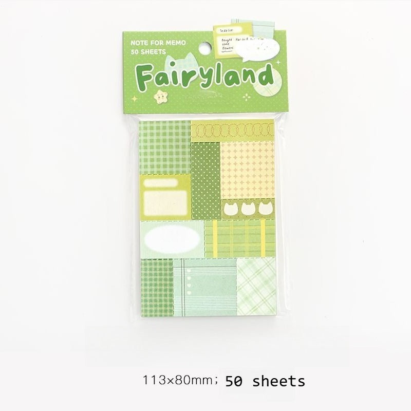 Retro Patchwork Sticky Notebook - Modomu
