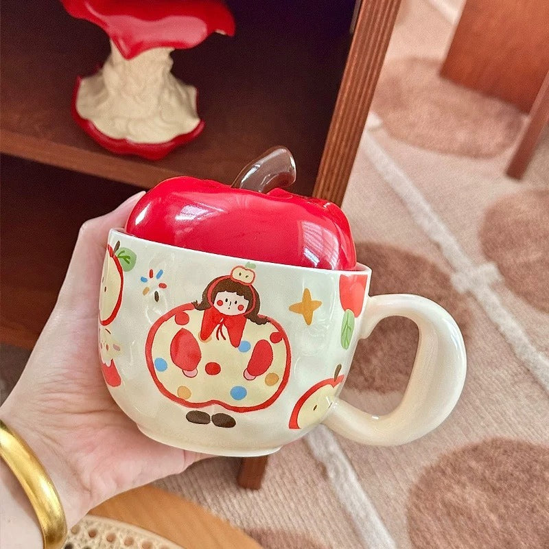 Ceramic Mug With Lid Charm - Modomu