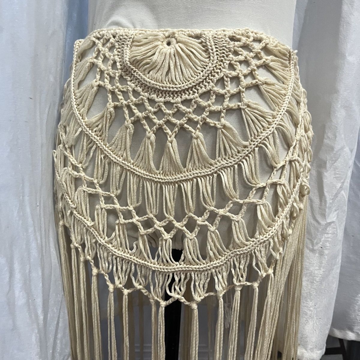Handmade Knitted Long Tassel Curtain