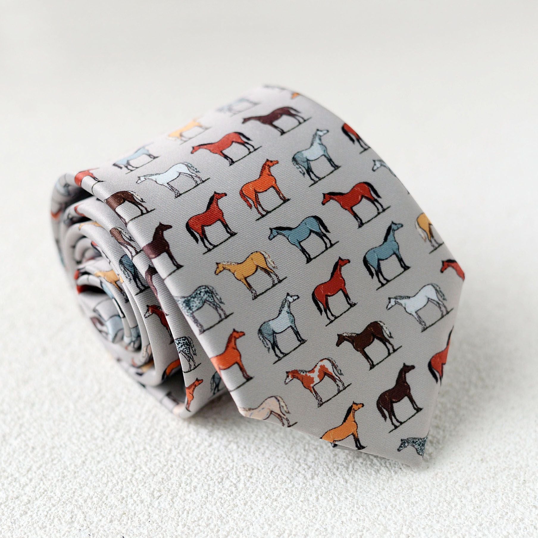 Hand Printed Retro Pattern Tie - Modomu