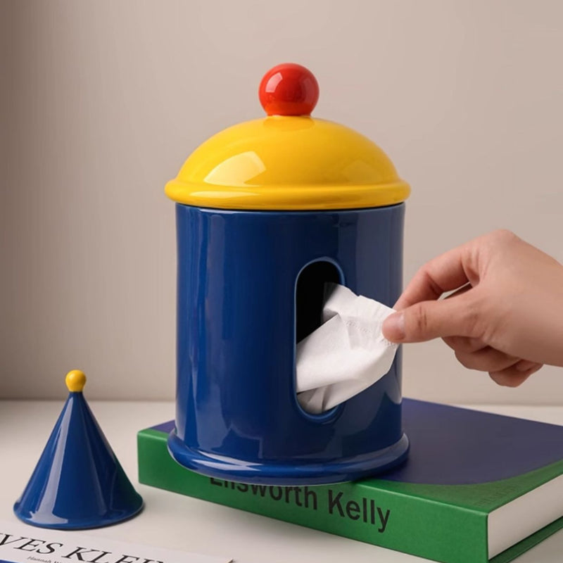 Ceramic Floss Tube Desk Decor