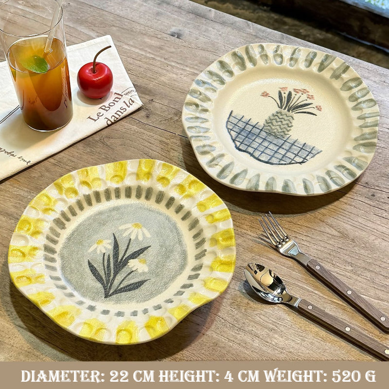 Hand-Pinched Ceramic Plate