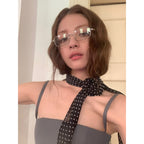 Polka Dot Silk Neck Scarf - Modomu