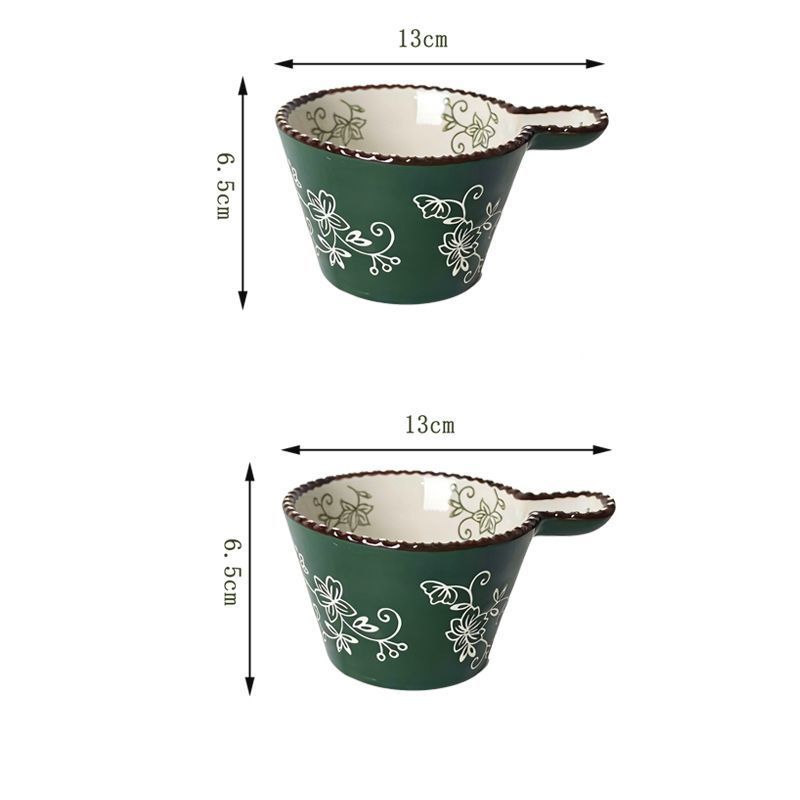 Beaded Handle Dessert Bowl