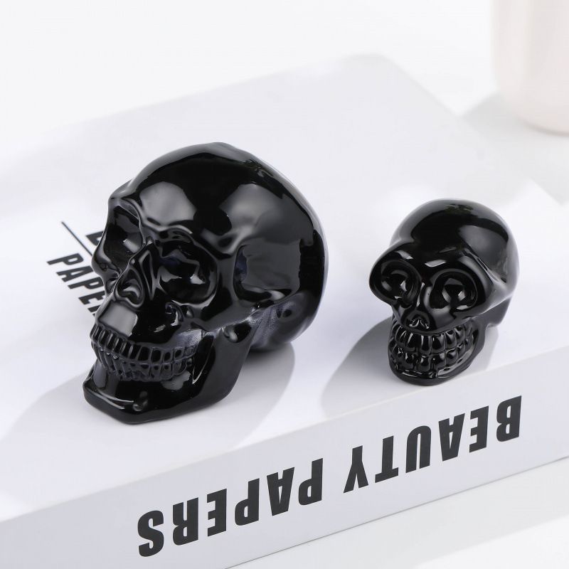 Iridescent Skull Ornament