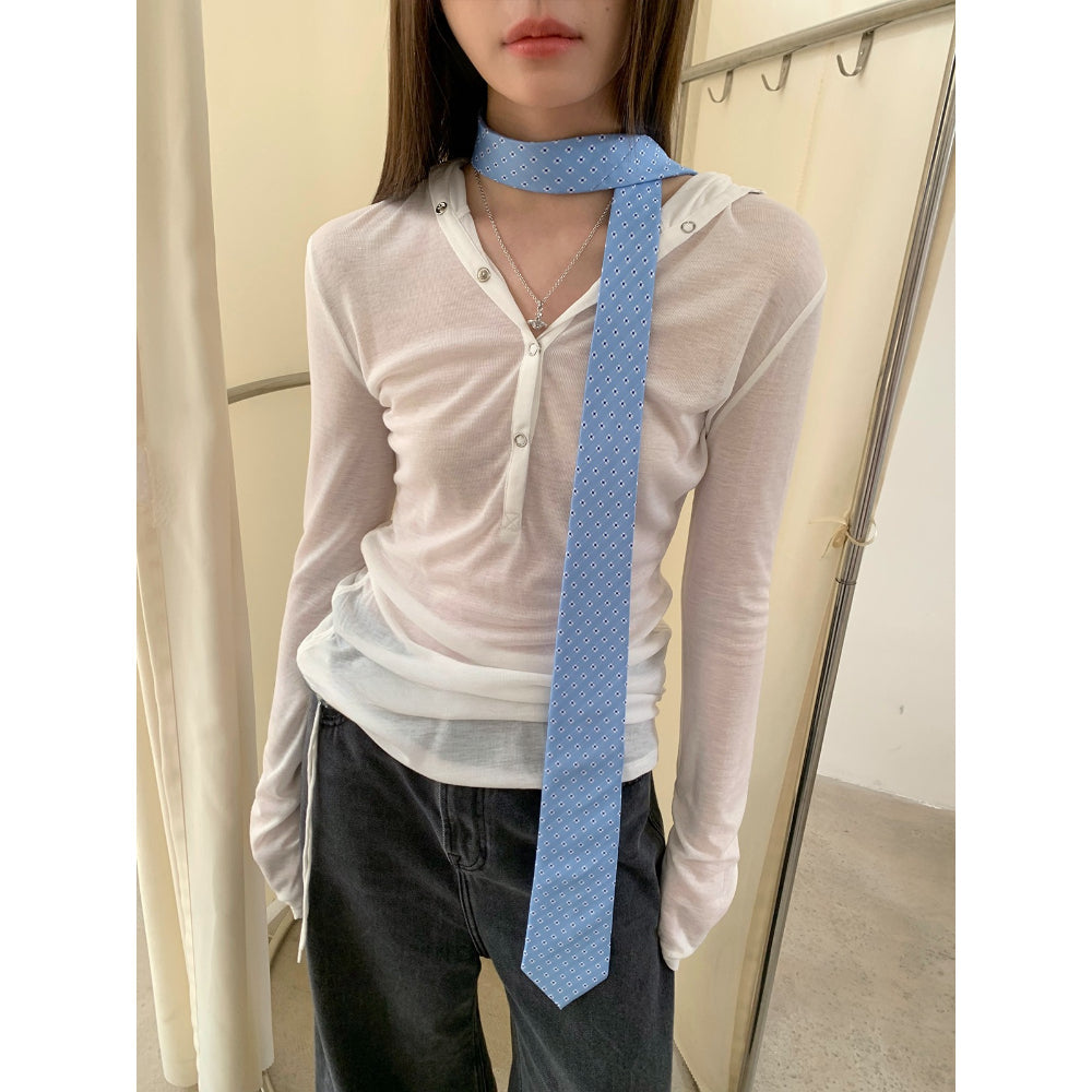 Striped College Zipper Tie - Modomu