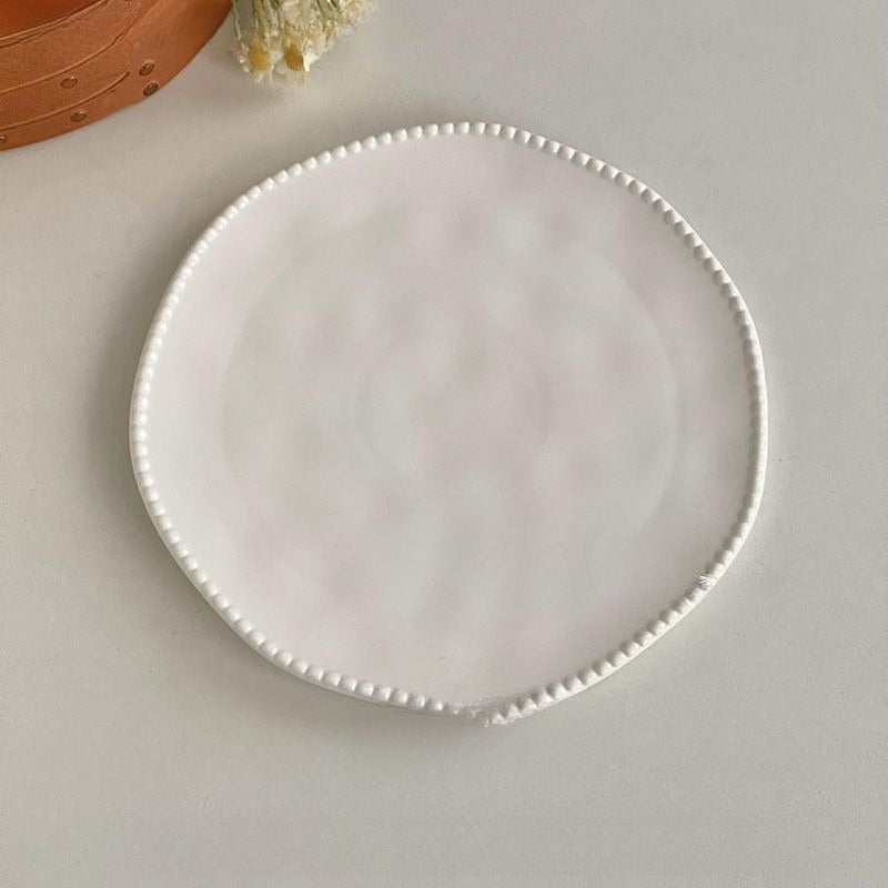 Beaded Edge Ceramic Dinner Plate - Modomu