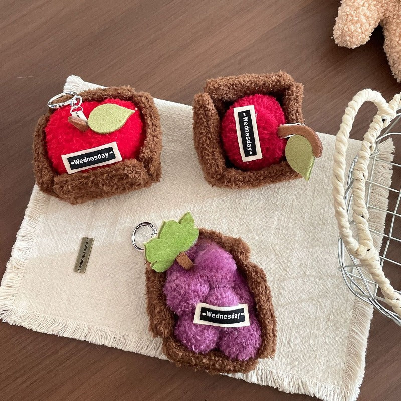 Plush Fruit Bag Charm Keychain - Modomu