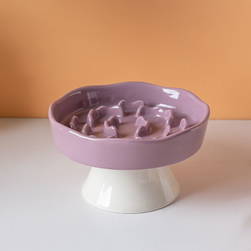 Ceramic Pet Slow Feeder Bowl