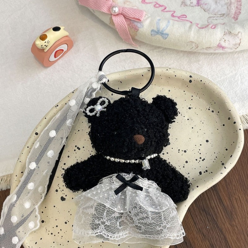 Plush Bunny Bear Doll Keychain
