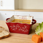 Embossed Floral Baking Bowl