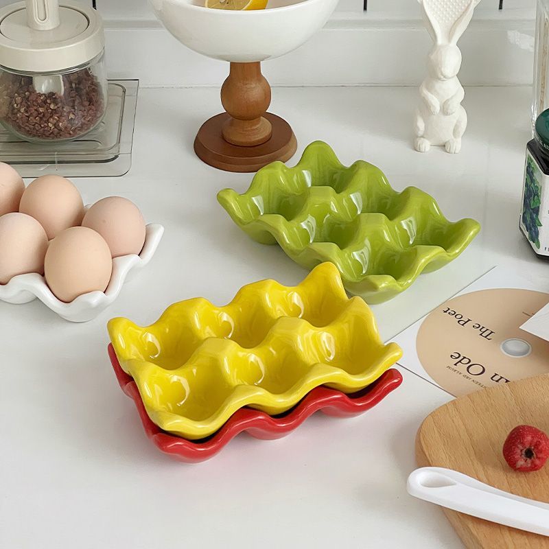 Wavy Rim Egg Tray