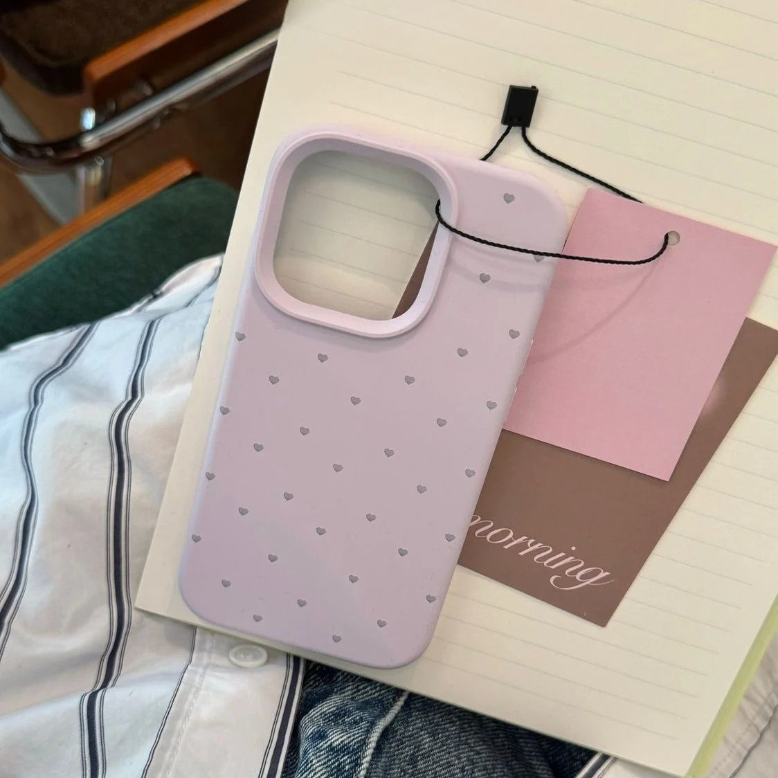 Sprinkled Hearts Pastel iPhone Case