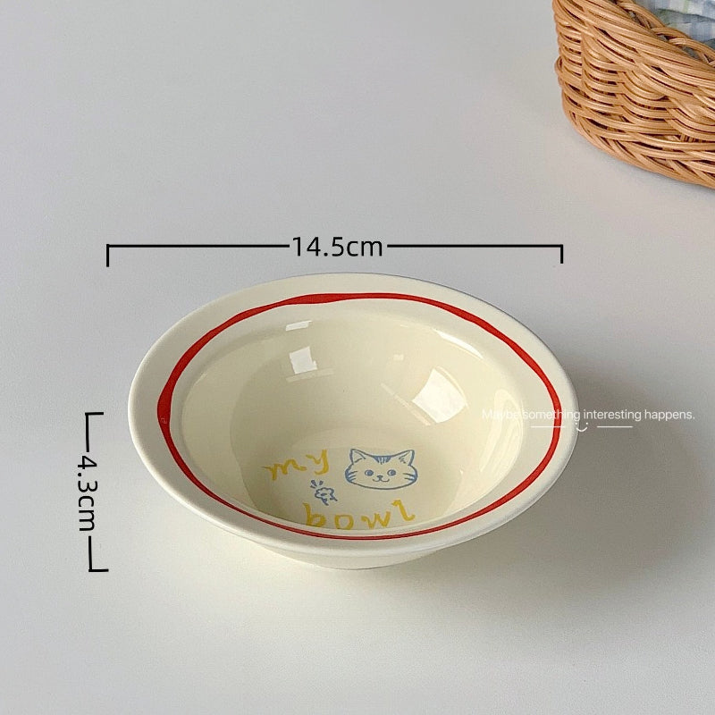 Bon Appetit Cat Plate