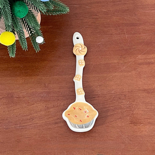 Dessert Shape Ceramic Spoon