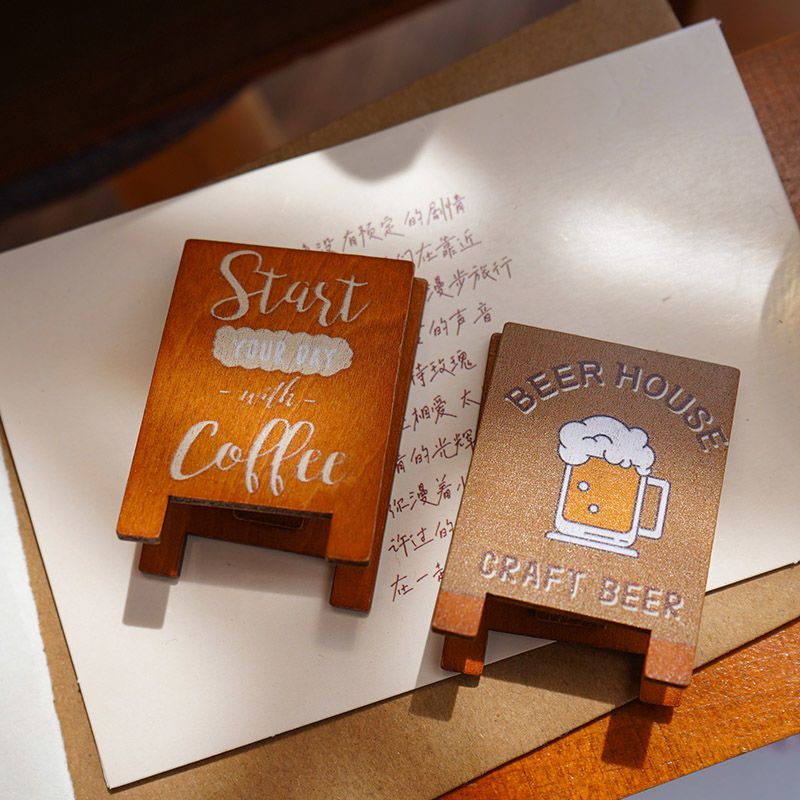 Wooden Note and Photo Clip