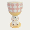 Hand Painted Rabbit Goblet Mug