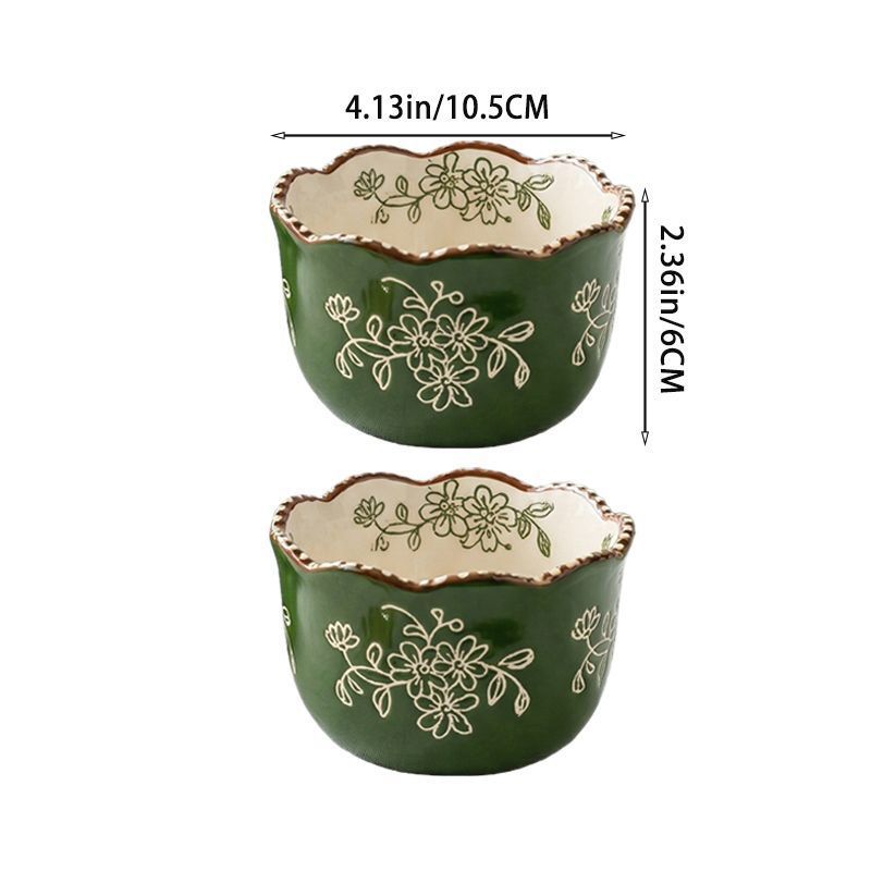Carved Vine Flower Bowl